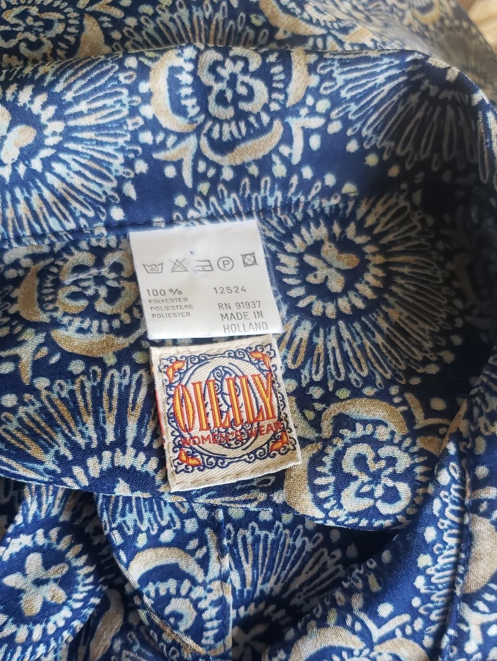 Oilily Sleeveless Blue Printed Maxi Skirt Set